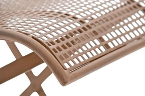 Kovová skladacia stolička Kiran (SET 2 ks) - Hnedá antik