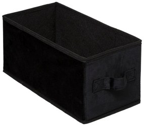 Textilný box 15 cm čierny