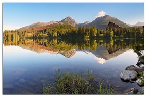 Obraz na plátne - Štrbské pleso 1158A (75x50 cm)