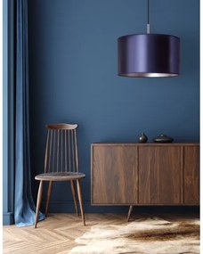 Duolla - Luster na lanku CANNES 1xE27/15W/230V pr. 45 cm modrá/strieborná