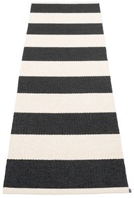 Čierno-biely vnútorný a vonkajší behúň 70x225 cm Bob Black Vanilla – Pappelina