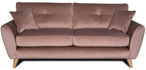 Pohovka ISLA 3P, staroružová (velvet - PINK)