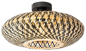 Orientálne stropné svietidlo čierny bambus 40 cm - Ostrava