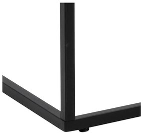 Konferenční stolek Barossa 110 cm bílý mramor/černý