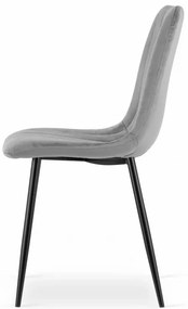 Set 2 kresiel LAVA - svetlosivý zamat