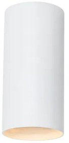 Dizajnová nástenná lampa biela okrúhla - Sab