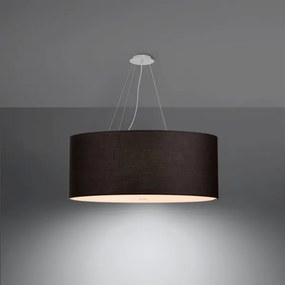 Sollux SL.0790 - Luster na lanku OTTO 6xE27/60W/230V pr. 70 cm čierna