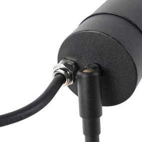 Inteligentný moderný reflektor čierny IP44 vrátane WiFi GU10 - Solo