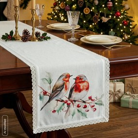 VIANOČNÝ BEHÚŇ NA STÔL XMAS10 40X140 CM VZOROVANÁ
