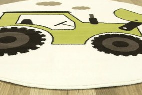 Detský koberec Luna Kids 534457/67935 Traktor,  krémový