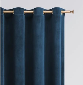 Luxusný tmavomodrý zatemňovací záves 140 x 280 cm