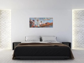 Obraz - Auguste Renoir, Oarsmen at Chatou, reprodukcia (120x50 cm)