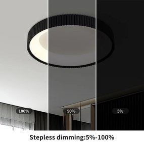 Brilagi - LED stmievateľné stropné svietidlo FALCON MODERN LED/30W/230V 40 cm čierne +DO