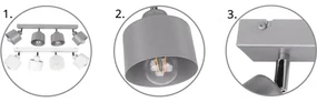 Moderné nastaviteľné stropné svietidlo LED Plafond