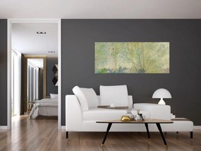 Obraz - Claude Monet, The Willows, reprodukcia (120x50 cm)