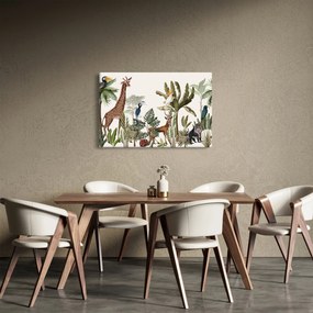 Obraz - Džungľa plná zvieratiek (90x60 cm)