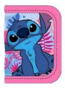 DIFUZED - Dievčenská textilná peňaženka Lilo &amp; Stitch - ružová