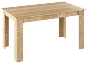 Jedálenský stôl, dub sonoma, 140x80 cm, GENERAL NEW