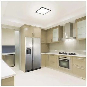 LED Stropné svietidlo FLORI LED/18W/230V 4000K čierna 29x29 cm