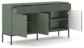 Komoda SUE zelená/čierna