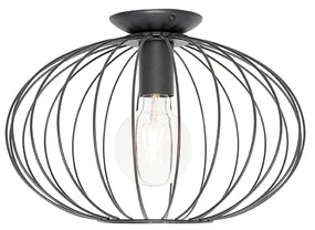 Priemyselné stropné svietidlo čierne - Margarita