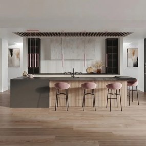 Sollux SL.2129 - Závesný luster PASTELO na lanku 1xG9/8W/230V ružový