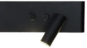 LED Nástenné bodové svietidlo RESORT LED/10W/230V + LED/3W čierne pravé