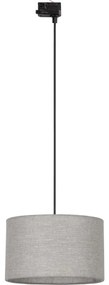 Luster na lanku 3-fáz. lišto. systému TRACER 1xE27/15W/230V pr. 38 cm čierna/šedá