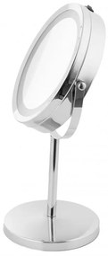 Erga Kimi, zväčšovacie kozmetické zrkadlo s LED podsvietením 210x320 mm, chrómová, ERG-YKA-CH.KIMI