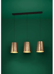 Eglo 390293 - Luster na lanku CASTUERA 3xE27/25W/230V zlatá/ružová