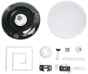 Aigostar - LED Stmievateľný stropný ventilátor LED/36W/230V 2700-6500K + DO biela