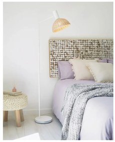 Stojacia lampa v prírodnej farbe s ratanovým tienidlom (výška 157 cm) Damila - Kave Home