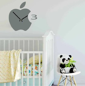 SENTOP | Nástenné hodiny plastové do kuchyne APPLE, 35x35 cm l 3D hodiny X0021-HEU- analógové