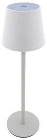 LED dotyková stolná lampa stmievateľná 5W/5V USB 1200 mAh biela