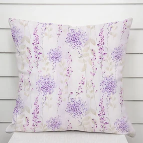 Biante Dekoračná obliečka na vankúš PML-069 Fialové kvety na bielom 60 x 60 cm