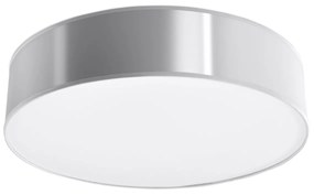 Stropné svietidlo Arena, 1x sivé plastové tienidlo, (biely plast), (fi 45 cm)