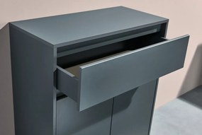 Komoda so šuplíkom Cologne, 80 cm, antracitová