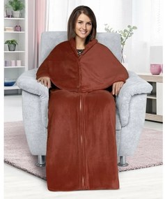 Bellatex Televízne vrece Korall hnedá, 150 x 180 cm