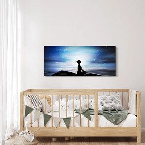 Obraz meditujúce ženy (120x50 cm)