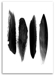 Gario Obraz na plátne Čierne zvislé pruhy Rozmery: 40 x 60 cm