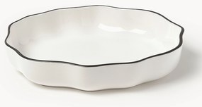 Porcelánové taniere na cestoviny's vlnitým okrajom Bia, 4 ks