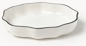 Porcelánové taniere na cestoviny's vlnitým okrajom Bia, 4 ks