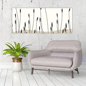 Obraz - Grafická lúka N⁰3 (120x50 cm)