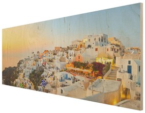 Drevenné obrazy Santorini