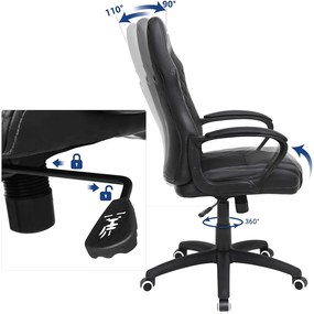 Kancelárska stolička Abrax čierna