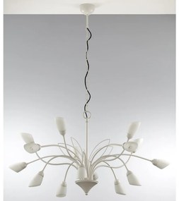 Jupiter 2062 - Luster na reťazi GLORIOSA 15xG9/14W/230V krémový