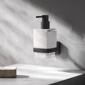 Dávkovač mydla AM.PM Gem AGA36922 nástenný, sklo, čierny