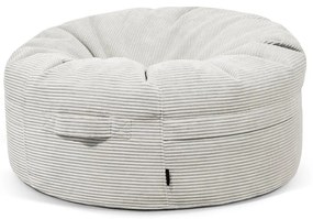 Krémový menčestrový sedací vak Roll 105 – SLOWDOWN