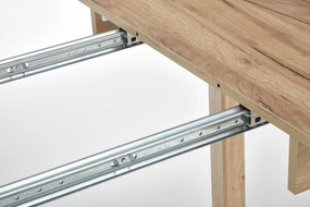 Jídelní rozkládací stůl RINGO 102/142 cm dub craft zlatý