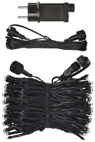 LED Vianočná vonkajšia reťaz 100xLED/15m IP44 studená biela